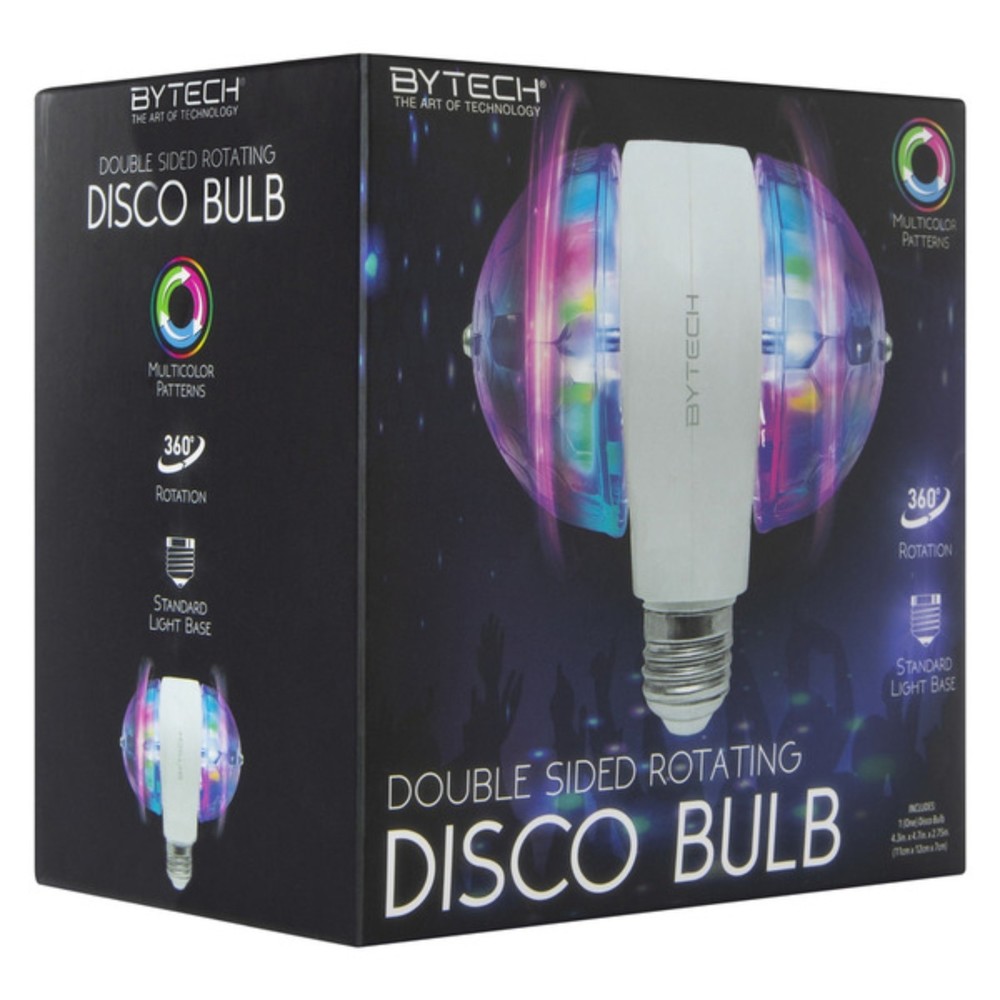 Bytech Double Sided Rotating Disco Bulb